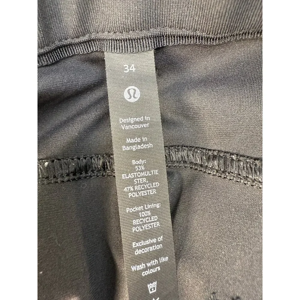 Lululemon Men's Pants 34 Black Athleisure Business Casual Preppy LMS5AXSS